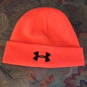 Under Armour Neon Orange Beanie 